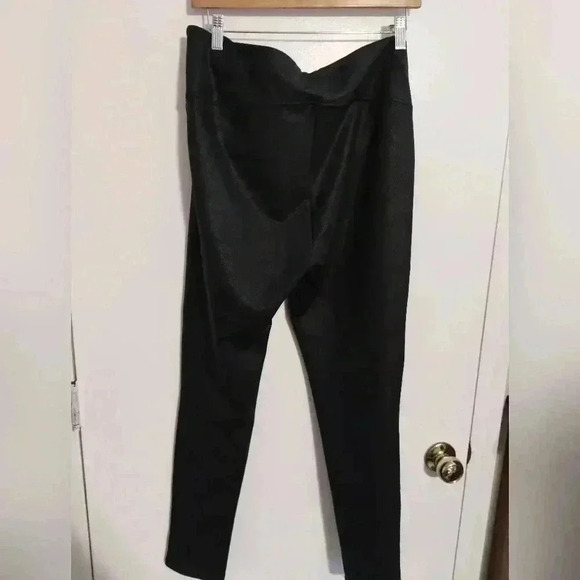 Seven Faux leather wax Coated Brown leggings size XL - Picture 1 of 5